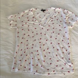 Perfect Summer Tee. Rails Strawberry Print.